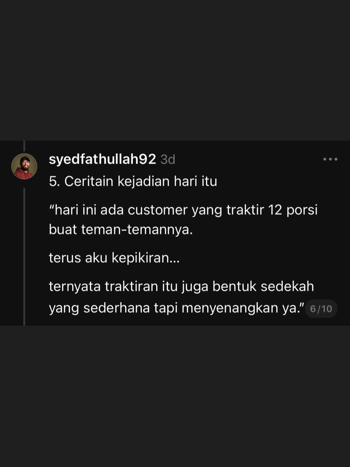 semoga bermanfaat buat teman2 UMKM! - Syed Fathullah Al-Idrus Slide 6