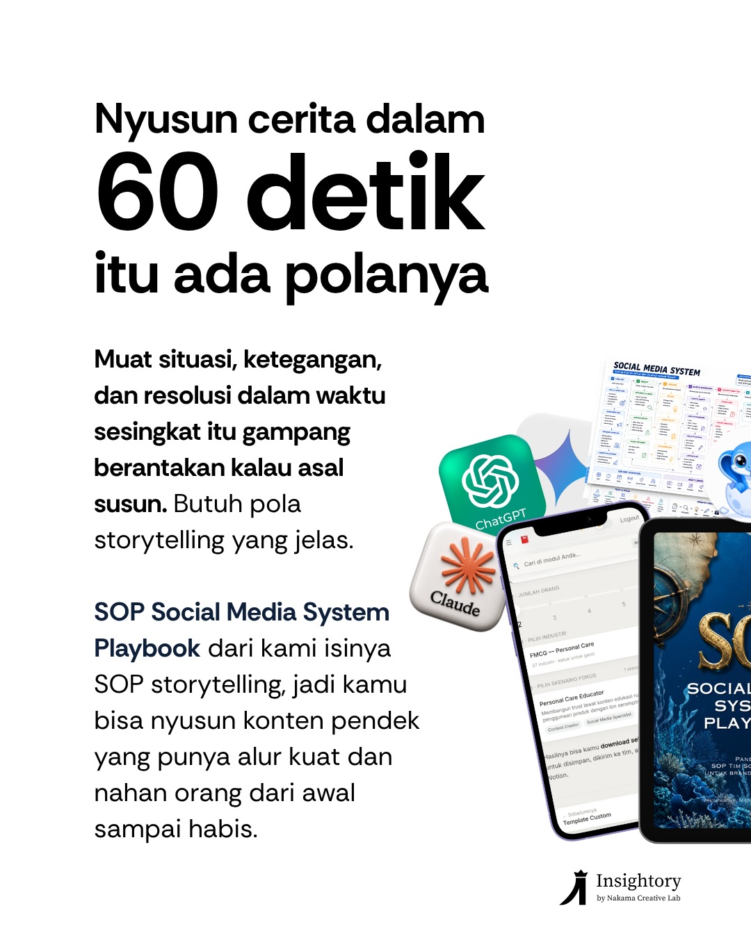 Konten pendek tanpa alur kerasa hambar, karena orang ga punya alasan buat b - Insightory | Strategi Sos Slide 9