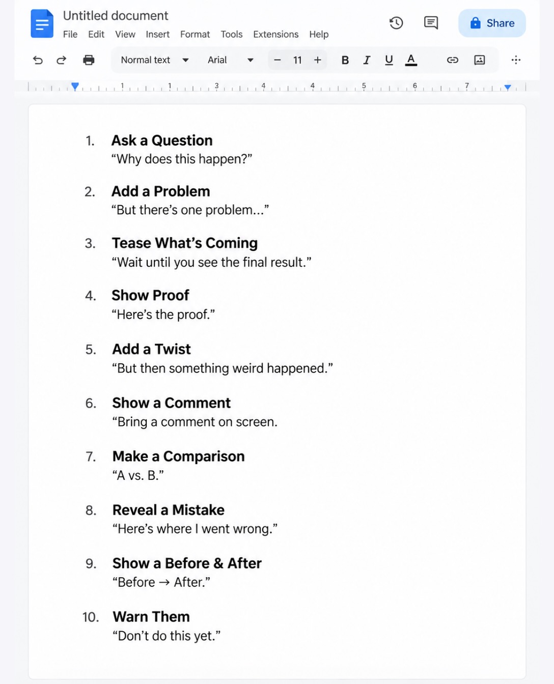 30 ways to Re-Hook a viewer. - Peter | Content Marketing Slide 2