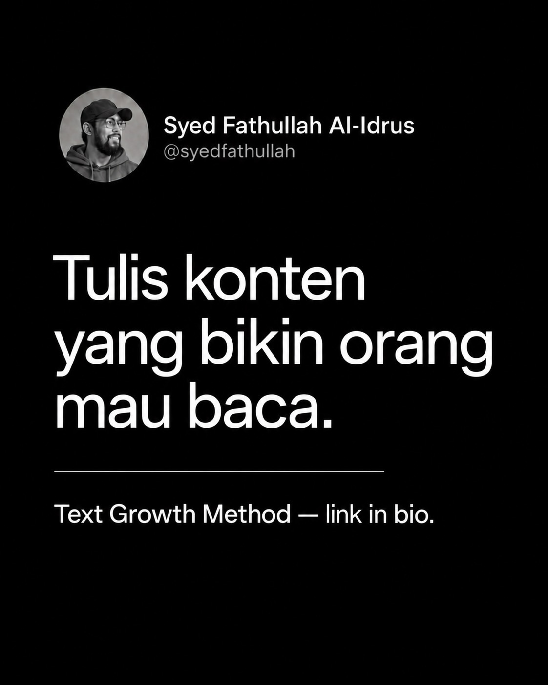 🗣️: Gimana caranya mas kamu jualan lewat tulisan aja?

Gini ajaa. Simple se - Syed Fathullah Al-Idrus Slide 5