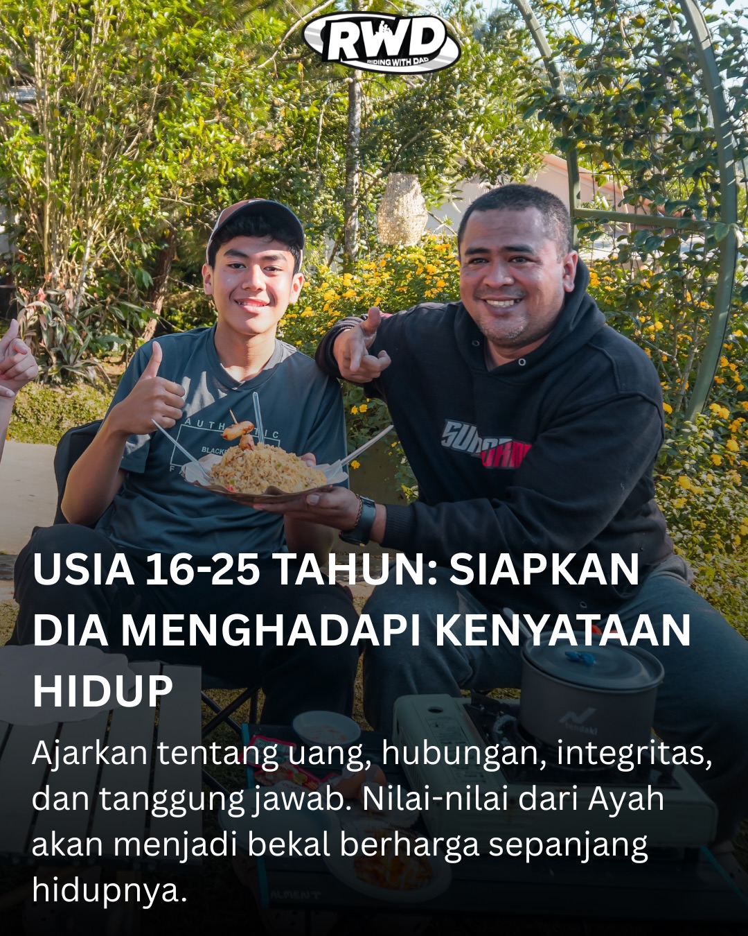 Di setiap langkah pertamamu, ada doa dan bimbingan Ayah yang menguatkan tek - RWD Slide 6
