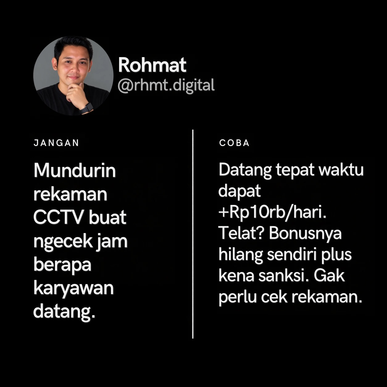 Masih buka CCTV tiap malam? Coba ky gini! - Rohmat Slide 3
