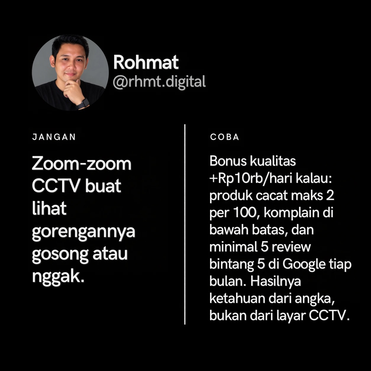 Masih buka CCTV tiap malam? Coba ky gini! - Rohmat Slide 4