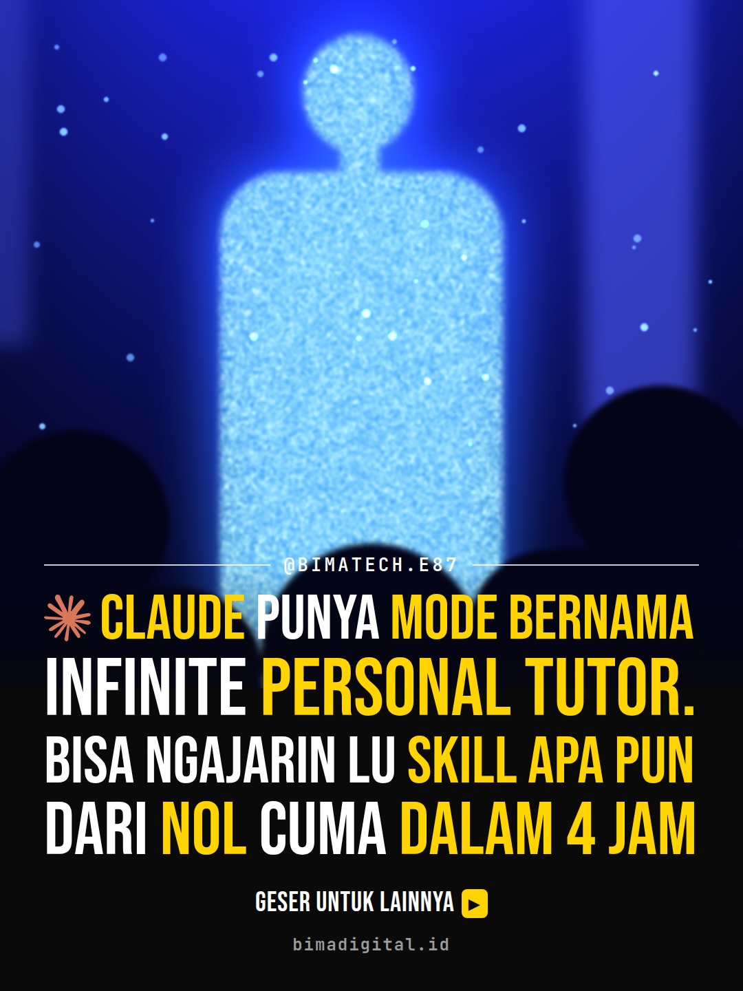 Kebanyakan orang make Claude cuma kayak mesin pencari.
Padahal bisa jadi tu - Agus Bima Susena Slide 1