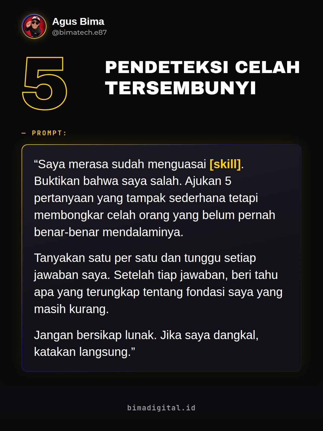 Kebanyakan orang make Claude cuma kayak mesin pencari.
Padahal bisa jadi tu - Agus Bima Susena Slide 6