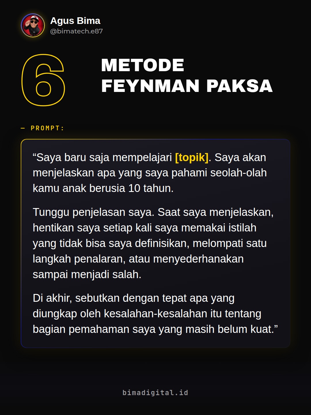 Kebanyakan orang make Claude cuma kayak mesin pencari.
Padahal bisa jadi tu - Agus Bima Susena Slide 7